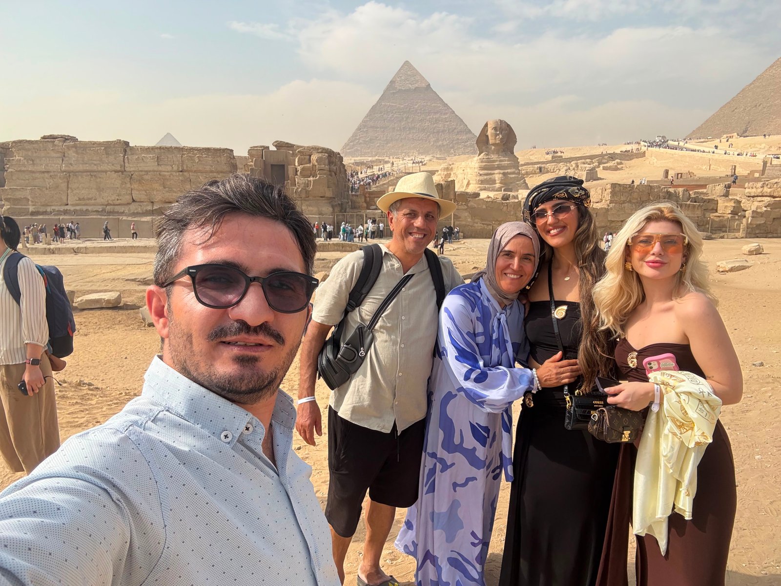 Giza Piramitleri ve Büyük Sfenks Panoraması